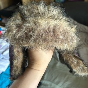 Baby Gap Purple Faux Fur Hat - M/L